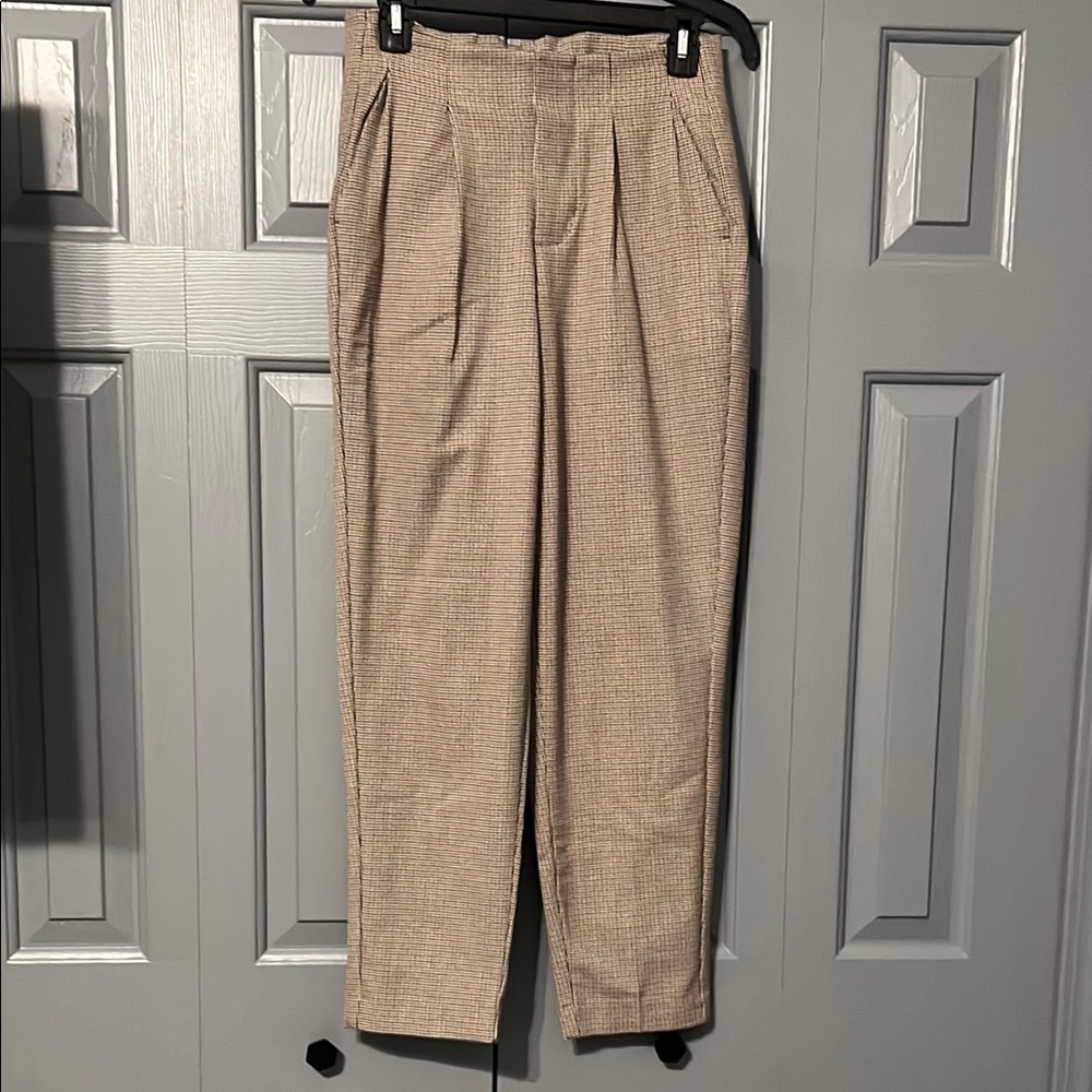 a new day Women's Tan Pleated Pants